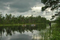 р.Воньга. Тула подгребает.