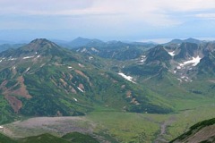 панорама с вулкана Вилючинский