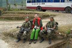 С солдатами национальной гвардии