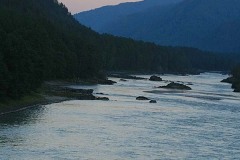 Катунь. Закат.