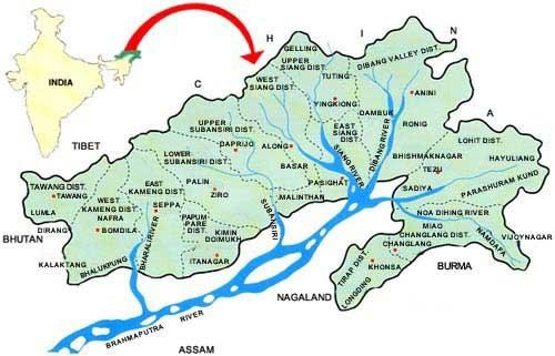 река Дибанг (Dibang) (Индия, штат Аруначал Прадеш)
