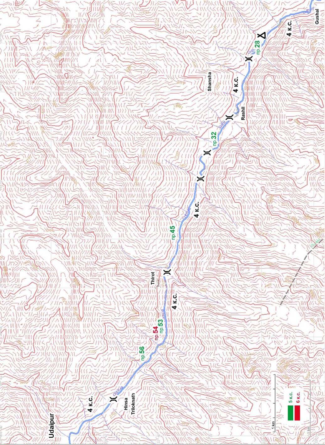 Приложение №6 GPS карта реки Ченаб, Индия