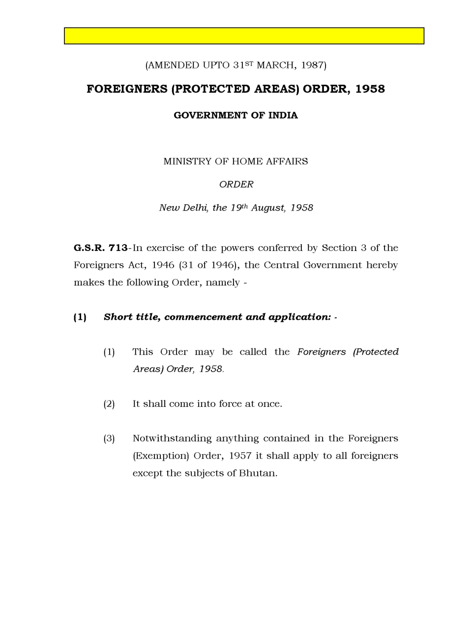 Приложение №8 Районы Индии требующие получения разрешений (пермитов) для посещения иностранцами