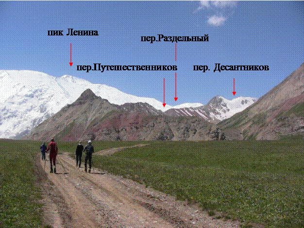 Вид на перевал Десантников из урочища Ачик-Таш