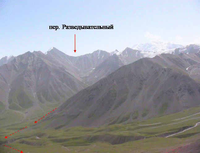 Вид с перевала Таш-Кюнгей-2 на восток